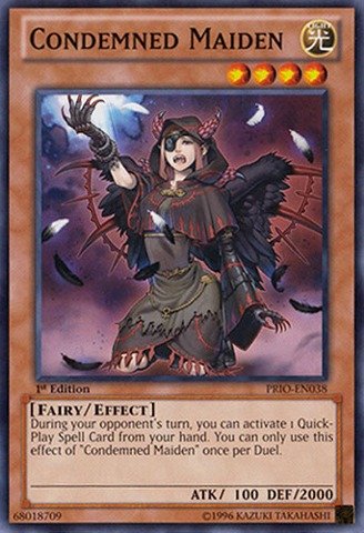Amazon.com: YU-GI-OH! - Condemned Maiden (PRIO-EN038) - Primal